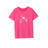 Maxbell Maxbell Women's T Shirt Summer Soft Simple Crew Neck Shirt for Sports Walking Office M Rose Pink
