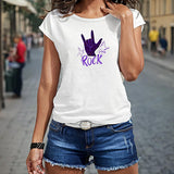 Maxbell Maxbell T Shirt for Women Summer Regular Fit Basic Tee for Camping Walking Traveling M White