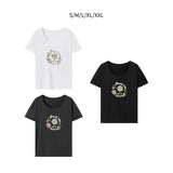 Maxbell Maxbell Womens T Shirt Summer Lightweight Female Summer Tops for Street Camping Work S White