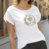 Maxbell Maxbell Women's T Shirt Summer Ladies Crew Neck Tee for Sports Backpacking Traveling M White