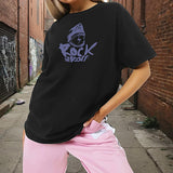 Maxbell T Shirt for Women Summer Soft Short Sleeve Top for Traveling Street Shopping M Black