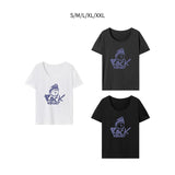 Maxbell Maxbell Womens T Shirt Summer Casual Crew Neck Shirt for Daily Wear Office Commuting S White
