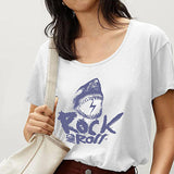 Maxbell Maxbell Womens T Shirt Summer Casual Crew Neck Shirt for Daily Wear Office Commuting S White