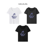 Maxbell Maxbell Womens T Shirt Summer Casual Crew Neck Shirt for Daily Wear Office Commuting S White