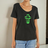 Maxbell Maxbell T Shirt for Women Summer Female Soft Crew Neck Shirt for Beach Travel Street M Grey