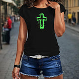 Maxbell Maxbell Womens T Shirt Summer Soft Trendy Basic Tee Shirt for Vacation Hiking Office S Black