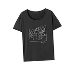 Maxbell Maxbell Women's T Shirt Summer Female Basic Tee Shirt for Office Holiday Backpacking S Grey