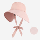 Maxbell Maxbell Sun Protection Hat Breathable Large Brim Fishing Cap for Beach Summer Travel Pink