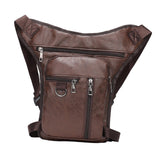 Maxbell Maxbell Thigh Drop Leg Bag Scratch Resistant for Motorbike Ride Waterproof Thigh Bag Dark Brown