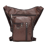 Maxbell Maxbell Thigh Drop Leg Bag Scratch Resistant for Motorbike Ride Waterproof Thigh Bag Dark Brown