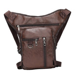 Maxbell Maxbell Thigh Drop Leg Bag Scratch Resistant for Motorbike Ride Waterproof Thigh Bag Dark Brown