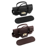 Maxbell 2xBag Bottom for Crochet Tote Lock Flap Cover Buckles Cover DIY Bag Making Set black
