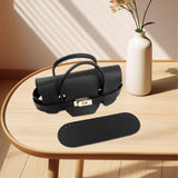 Maxbell 2xBag Bottom for Crochet Tote Lock Flap Cover Buckles Cover DIY Bag Making Set black