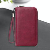 Maxbell Maxbell Wallet Purse Stylish Pouch Lightweight Card Holder for Hiking Dating Camping Burgundy