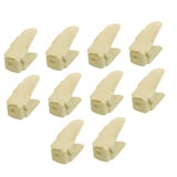 Maxbell Maxbell 10 Pieces Shoe Slots Organizer Double Deck for Closet Organization Shoe Rack Yellow