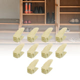 Maxbell Maxbell 10 Pieces Shoe Slots Organizer Double Deck for Closet Organization Shoe Rack Yellow