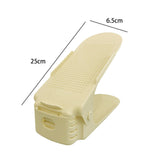 Maxbell Maxbell 10 Pieces Shoe Slots Organizer Double Deck for Closet Organization Shoe Rack Yellow