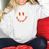 Maxbell Maxbell Womens Sweatshirt Winter Cute Pullover Sweatshirt for Street Camping Fishing XXL White
