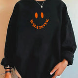 Maxbell Maxbell Womens Sweatshirt Winter Cute Pullover Sweatshirt for Street Camping Fishing XL Black