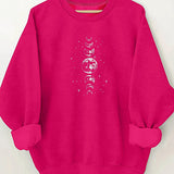 Maxbell Maxbell Women's Crewneck Sweatshirt Winter Trendy Clothes for Fishing Sports Walking M Rose Pink