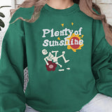 Maxbell Maxbell Women Crewneck Sweatshirt Winter Trendy Tops for Walking Backpacking Workout XXL Green