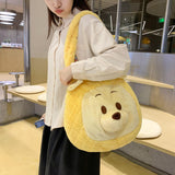 Maxbell Maxbell Plush Womens Shoulder Bag Plush Animal Bag Tote Bag for Dating Outdoor Party