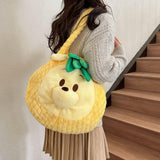 Maxbell Maxbell Plush Womens Shoulder Bag Plush Animal Bag Tote Bag for Dating Outdoor Party