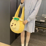 Maxbell Maxbell Plush Womens Shoulder Bag Plush Animal Bag Tote Bag for Dating Outdoor Party