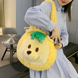 Maxbell Maxbell Plush Womens Shoulder Bag Plush Animal Bag Tote Bag for Dating Outdoor Party