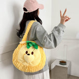 Maxbell Maxbell Plush Womens Shoulder Bag Plush Animal Bag Tote Bag for Dating Outdoor Party