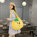 Maxbell Maxbell Plush Womens Shoulder Bag Plush Animal Bag Tote Bag for Dating Outdoor Party