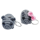 Maxbell 3xPortable Keychain Purse Charming Pendants Car Keyring for Bag Backpack Purse with Bow
