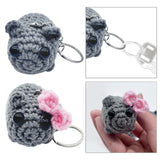Maxbell 6xPortable Keychain Purse Charming Pendants Car Keyring for Bag Backpack Purse with Bow
