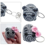 Maxbell 4xPortable Keychain Purse Charming Pendants Car Keyring for Bag Backpack Purse with Bow