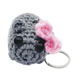 Maxbell 4xPortable Keychain Purse Charming Pendants Car Keyring for Bag Backpack Purse with Bow