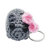 Maxbell 2xPortable Keychain Purse Charming Pendants Car Keyring for Bag Backpack Purse with Bow