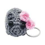 Maxbell 5xPortable Keychain Purse Charming Pendants Car Keyring for Bag Backpack Purse with Bow