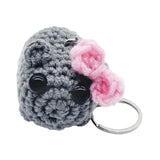 Maxbell 6xPortable Keychain Purse Charming Pendants Car Keyring for Bag Backpack Purse with Bow