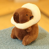 Maxbell 3xCapybara Plush Toy Keychain Funny Car Keychain for Family Girls Boys Friends Style B