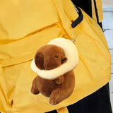 Maxbell 4xCapybara Plush Toy Keychain Funny Car Keychain for Family Girls Boys Friends Style B