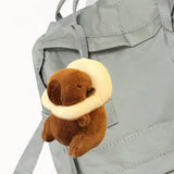 Maxbell 2xCapybara Plush Toy Keychain Funny Car Keychain for Family Girls Boys Friends Style B