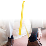 Maxbell Shoe Horn with Hanging Hole Portable Shoehorn for Children Women Men Elderly Yellow
