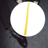 Maxbell Shoe Horn with Hanging Hole Portable Shoehorn for Children Women Men Elderly Yellow