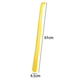 Maxbell Shoe Horn with Hanging Hole Portable Shoehorn for Children Women Men Elderly Yellow