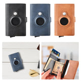 Maxbell Maxbell Card Holder Reusable Enough Space Slim Card Wallet for Outdoor Travel Father Black