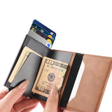 Maxbell Maxbell Card Holder Reusable Enough Space Slim Card Wallet for Outdoor Travel Father Black
