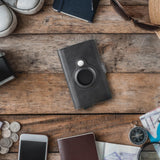 Maxbell Maxbell Card Holder Reusable Enough Space Slim Card Wallet for Outdoor Travel Father Black