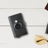 Maxbell Maxbell Card Holder Reusable Enough Space Slim Card Wallet for Outdoor Travel Father Black