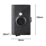 Maxbell Maxbell Card Holder Reusable Enough Space Slim Card Wallet for Outdoor Travel Father Black