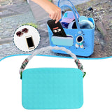 Maxbell Maxbell Silicone Phone Holder for Women Phone Case Holder Beach Tote Bag Accessories Blue